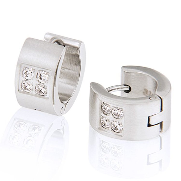 Créoles INORI Acier Oxydes de Zirconium