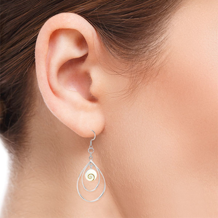 Boucles d'Oreilles Oeil de Sainte Lucie