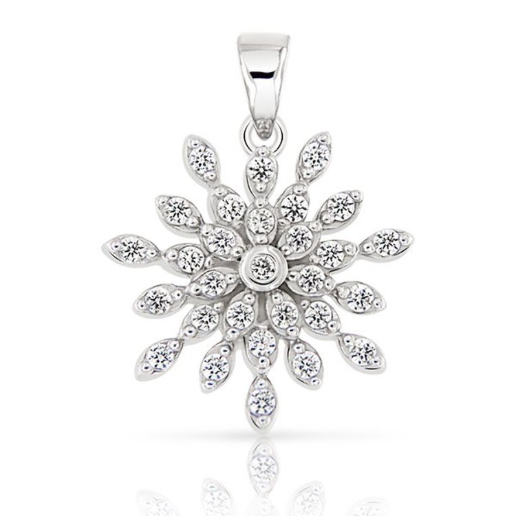 Pendentif Etoile Argent 925 Oxydes de Zirconium