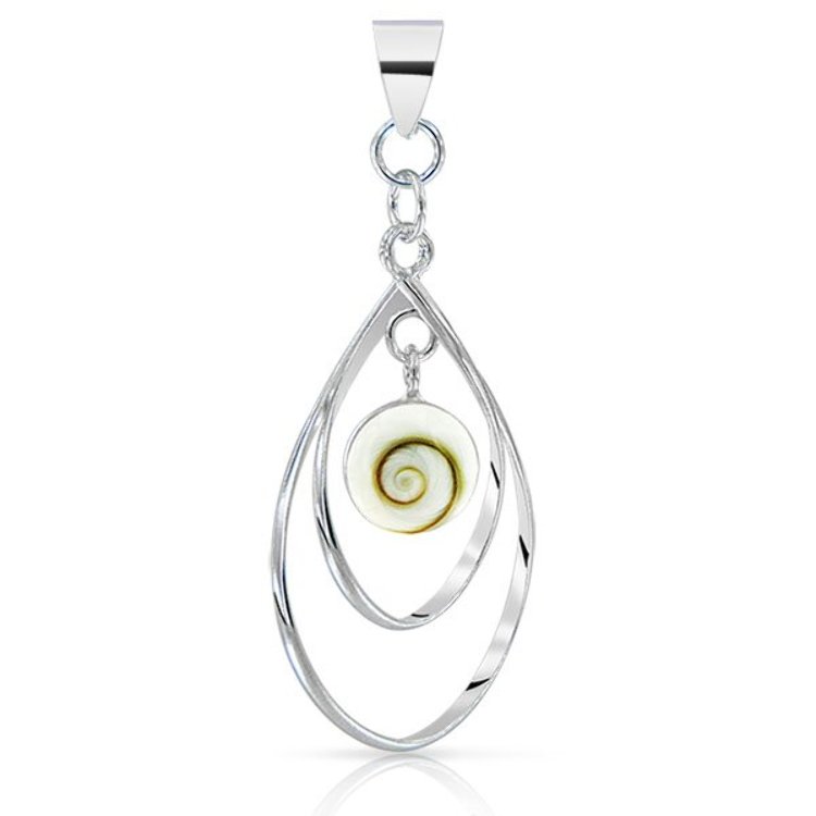 Pendentif Oeil de Sainte Lucie Argent 925/1000 Goutte d'eau