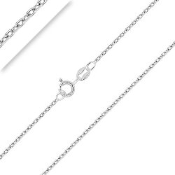 Chaîne Argent 925/1000 Rhodié Maille Forçat Diamantée 1.5 mm 40-45-50-55-60-65-70 cm