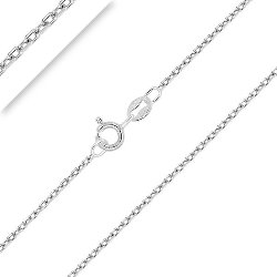 Chaîne Argent 925 Rhodié Homme Femme Maille Forçat 1.9 mm 40 à 70 cm