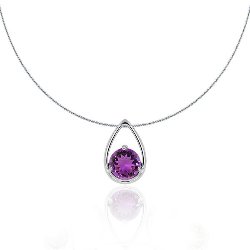 Bijou 5 Pendentifs combinables Argent 925 Améthyste  Citrine Péridot Grenat Topaze bleue