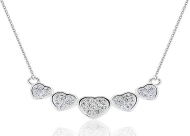 Collier cinq Coeurs Argent 925