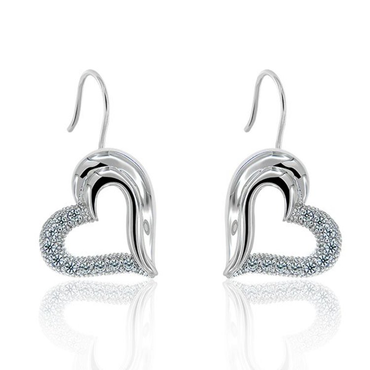 Boucles d'oreilles pendantes argent 925/000 pampilles multi anneaux