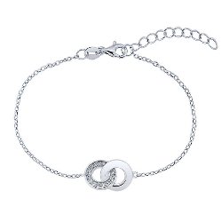 Bracelet Anneaux entrelacés Argent 925