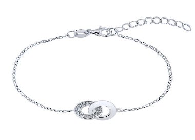 Bracelet Anneaux entrelacés Argent 925