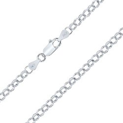 Chaîne Argent Homme et Femme Maille Jaseron Allégée 4 mm 40 à 70 cm