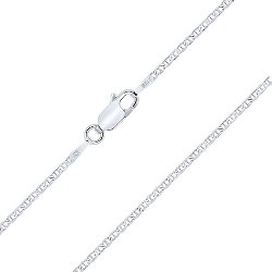 Chaîne Argent 925 Rhodié Enfant Bébé Maille Marine 1.8 mm 32 à 40 cm
