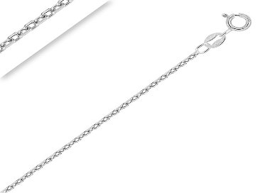 Chaîne de Cheville Maille Forçat Limée 1.9 mm Argent Rhodié 925 Rhodié