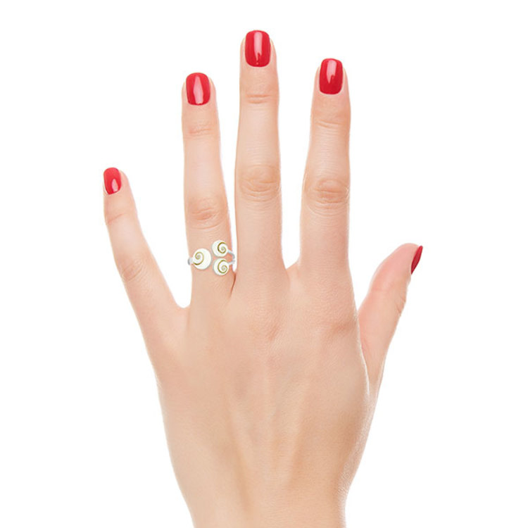 Bague Argent 925/1000 Œil de Sainte Lucie