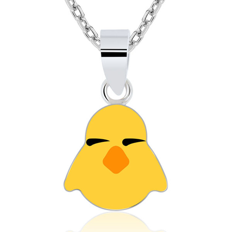 Collier Enfant Poussin Argent 925 Email