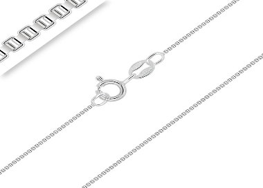 Chaîne Enfant Bébé Maille Vénitienne 1 mm Argent 925/1000