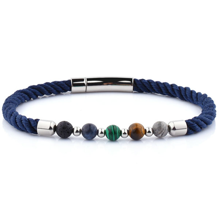 Bracelets de perles pour homme - sélection de pierres naturelles -  Crea-stones