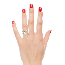 Bague Oeil de Sainte Lucie Femme montée Argent 925