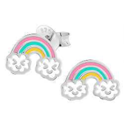 Boucles d'Oreilles Arc en Ciel