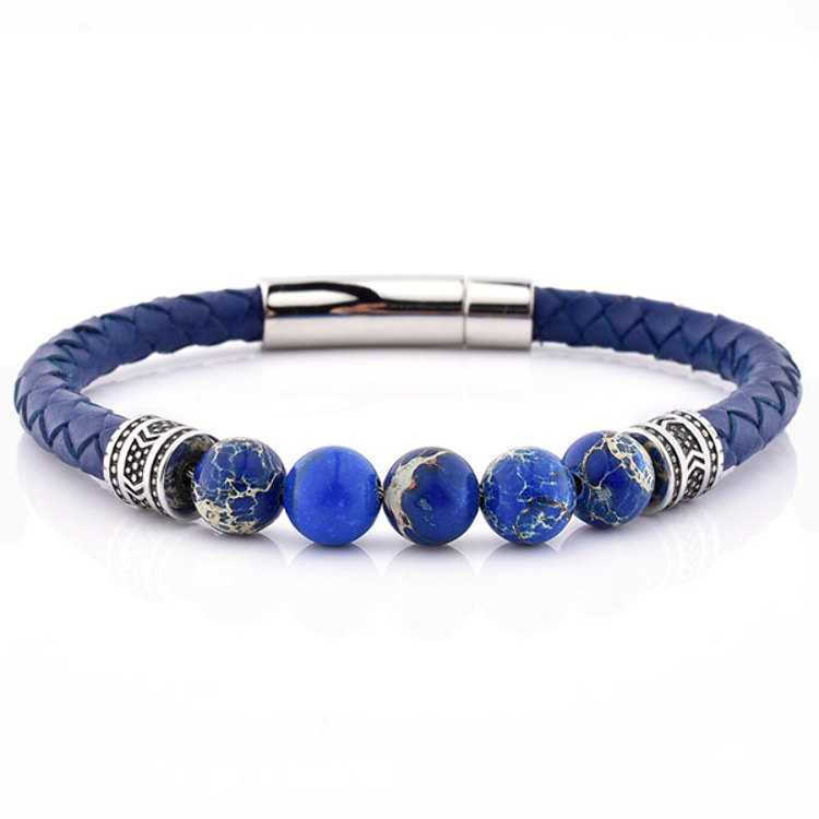 Bracelet Jaspe Impérial Bleu