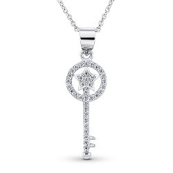 Collier Clé en Argent 925