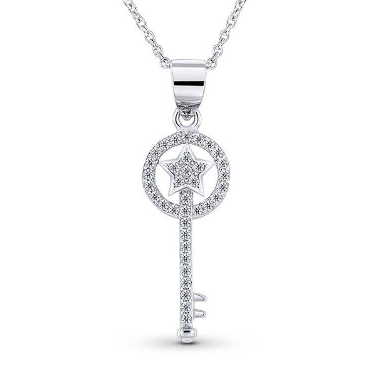 Collier Clé en Argent 925