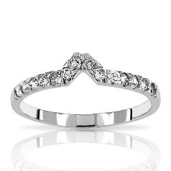 Alliance Argent 925 Pavage Oxydes de Zirconium