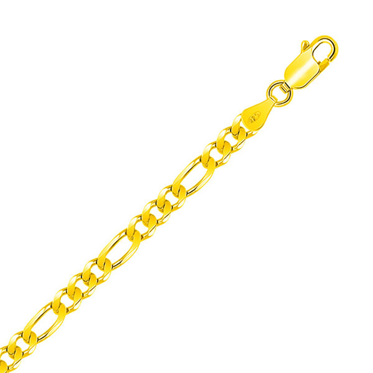 Bracelet Chaîne Figaro Plaqué Or - Tendenze Italie - Unisexe - Neuf Avec étiquettes