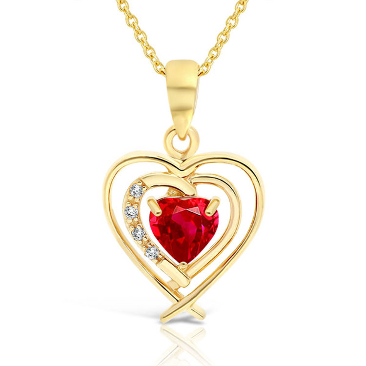 Pendentif Cœur En Jaspe Rouge - Pierre Naturelle Semi-précieuse, Bijou énergétique Et élégant