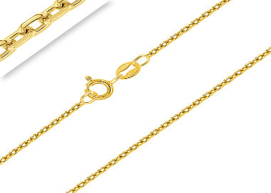 Chaîne Maille Forçat Argent Plaqué Or 18 carats largeur 1.9 mm 