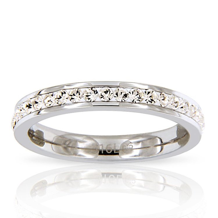 Bague Orteil Acier Inoxydable 316L - Modèle Éclair, Largeur 5,6 Mm - Ajustable, Résiste à L'eau