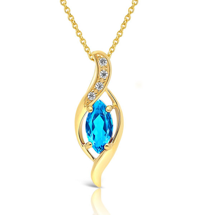 Collier Pendentif Cigale En Or Avec Topaze Naturelle - Bijou Sculpté Main, Cadeau Fête Des Mères Ou Anniversaire