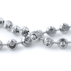 Chaîne Maille Moon Diamantée Argent 925 Rhodié