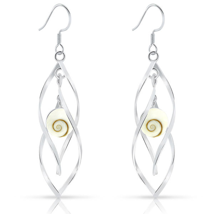 Boucles d'Oreilles Oeil de Sainte Lucie Argent 925/1000 