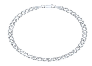 Bracelet Homme en Argent 925/1000 Maille Gourmette 5.8 mm