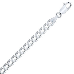 Bracelet Homme en Argent 925/1000 Maille Gourmette 5.8 mm