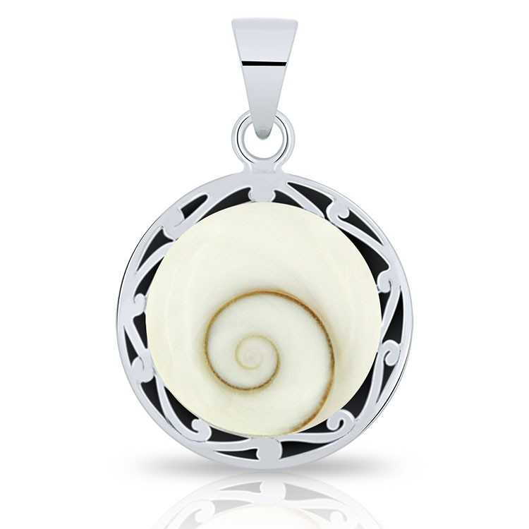 Pendentif Ethnique Oeil de Sainte Lucie Argent 925/1000