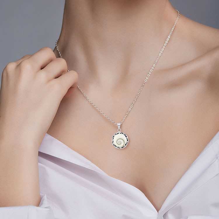 Pendentif Ethnique Oeil de Sainte Lucie Argent 925/1000