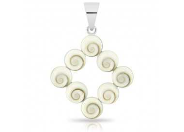 Pendentif Oeil de Sainte Lucie Losange Argent 925/1000