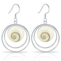 Boucles d'Oreilles Oeil de Sainte Lucie Spiga Argent 925/1000
