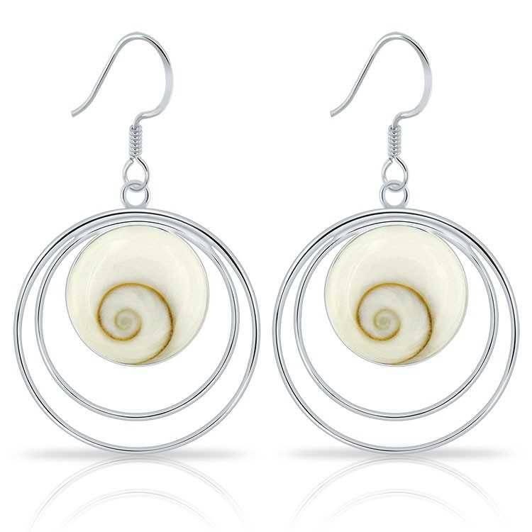 Boucles d'Oreilles Oeil de Sainte Lucie Spiga Argent 925/1000