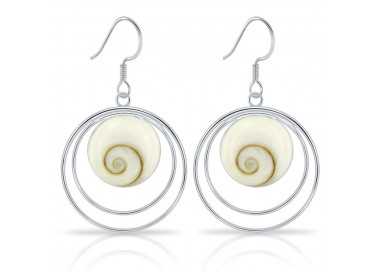 Boucles d'Oreilles Oeil de Sainte Lucie Spiga Argent 925/1000