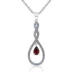 Collier Argent 925/1000 et Grenat