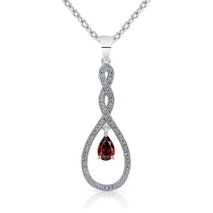 Collier Argent 925/1000 et Grenat