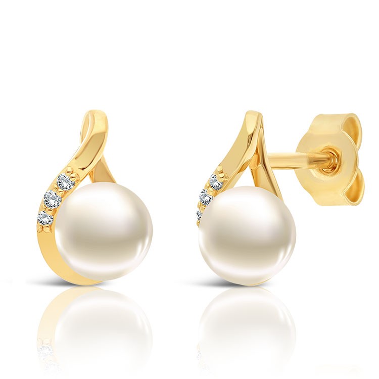 Boucles d'Oreilles Or Blanc et Diamants, Bijoux Femme