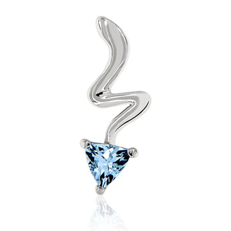 Pendentif Storm Argent 925 Topaze bleue