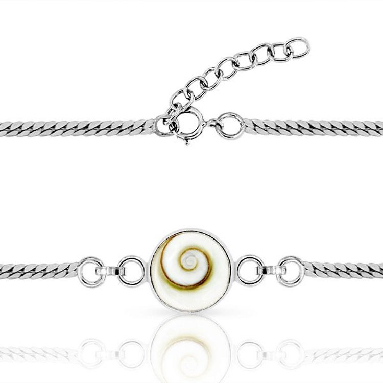 Bracelet Argent 925/1000 Oeil de Sainte Lucie