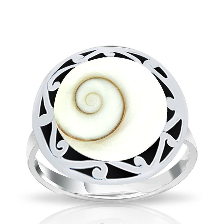 Bague Argent 925 Oeil de Sainte Lucie Inspiration ethnique