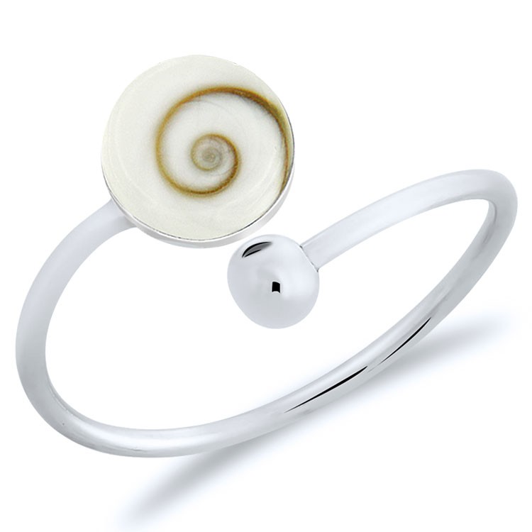 Bague Toi et Moi en Argent 925/1000 et Oeil de Sainte Lucie