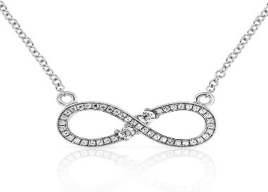 Collier Infini Infinity Argent 925 Oxydes de Zirconium blancs