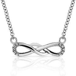 Collier Infinity Argent 925/1000 Oxydes de Zirconium