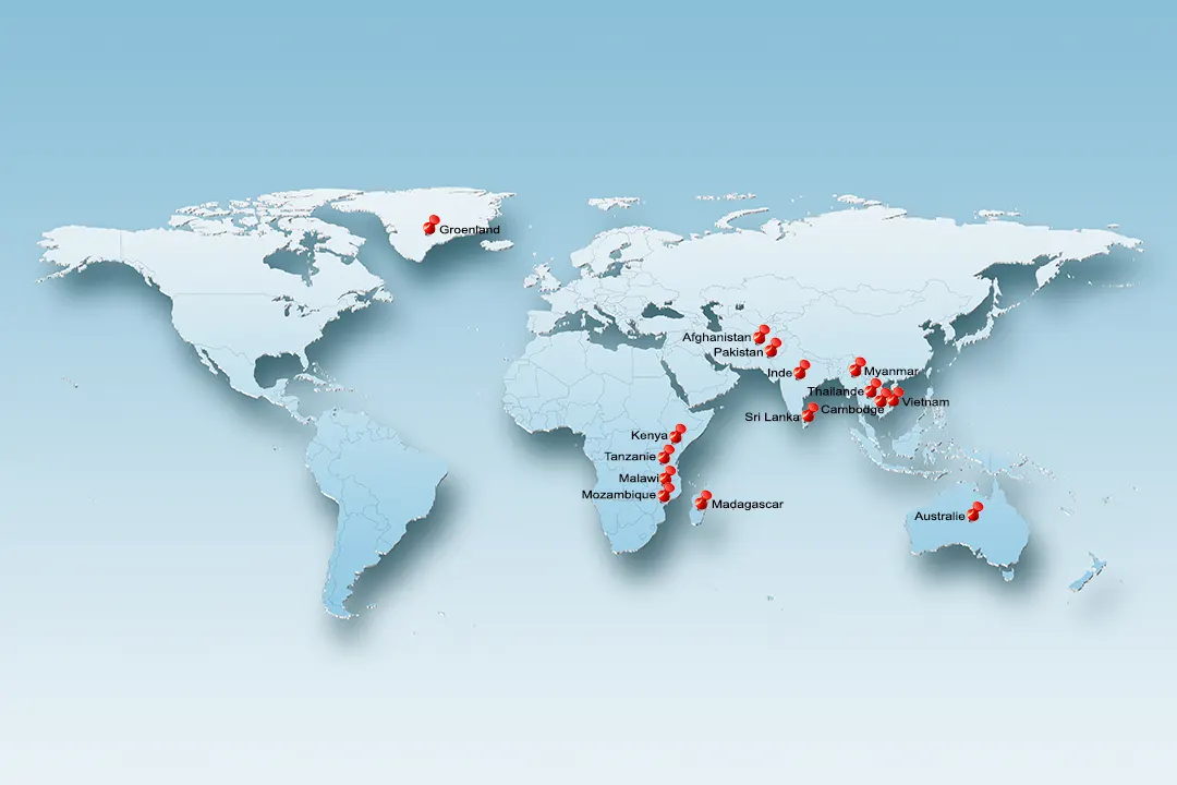 Les gisements de Rubis dans le monde